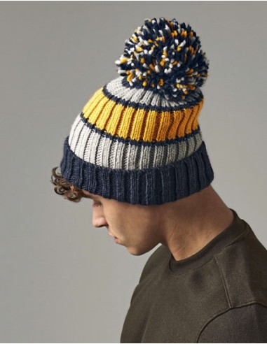 BEE-B392-Hygge Striped Beanie